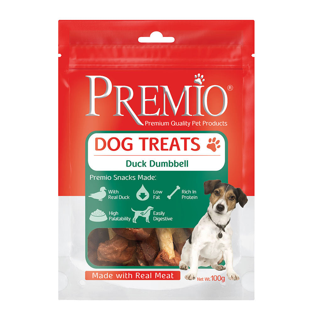 חטיף פרמיו לכלב משקולות ברווז 100 גרם