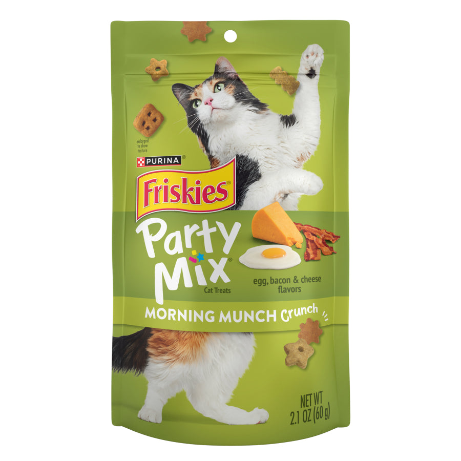 פריסקיז חטיף לחתול PARTY MIX בטעם ביצה חזיר וגבינה