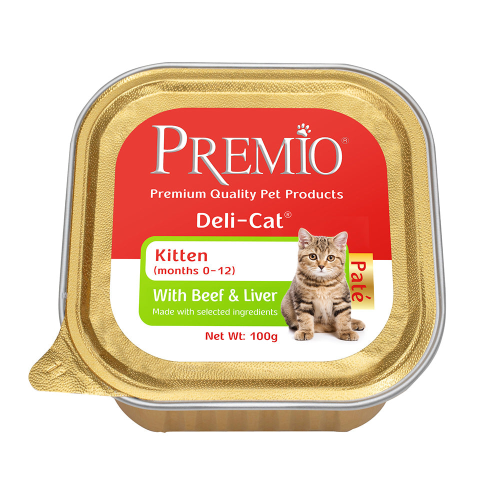 מעדן פרמיו 100 גרם בטעם בשר וכבד לגורים