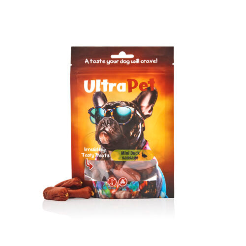 חטיפים לכלב מיני נקניקיות ברווז 80 גרם