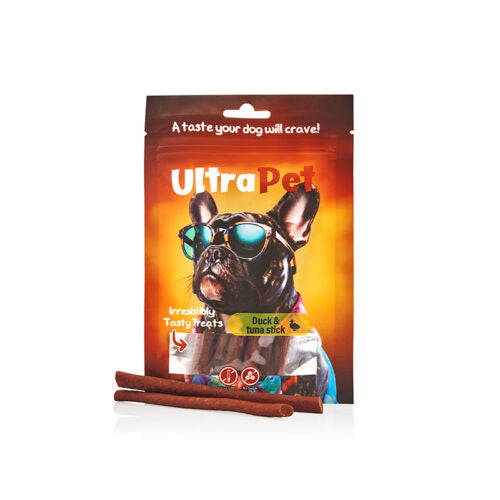 חטיפים לכלב מקלות ברווז וטונה 80 גרם