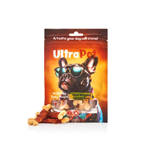חטיפים לכלב עצם קלציום עטוף ברווז 80 גרם