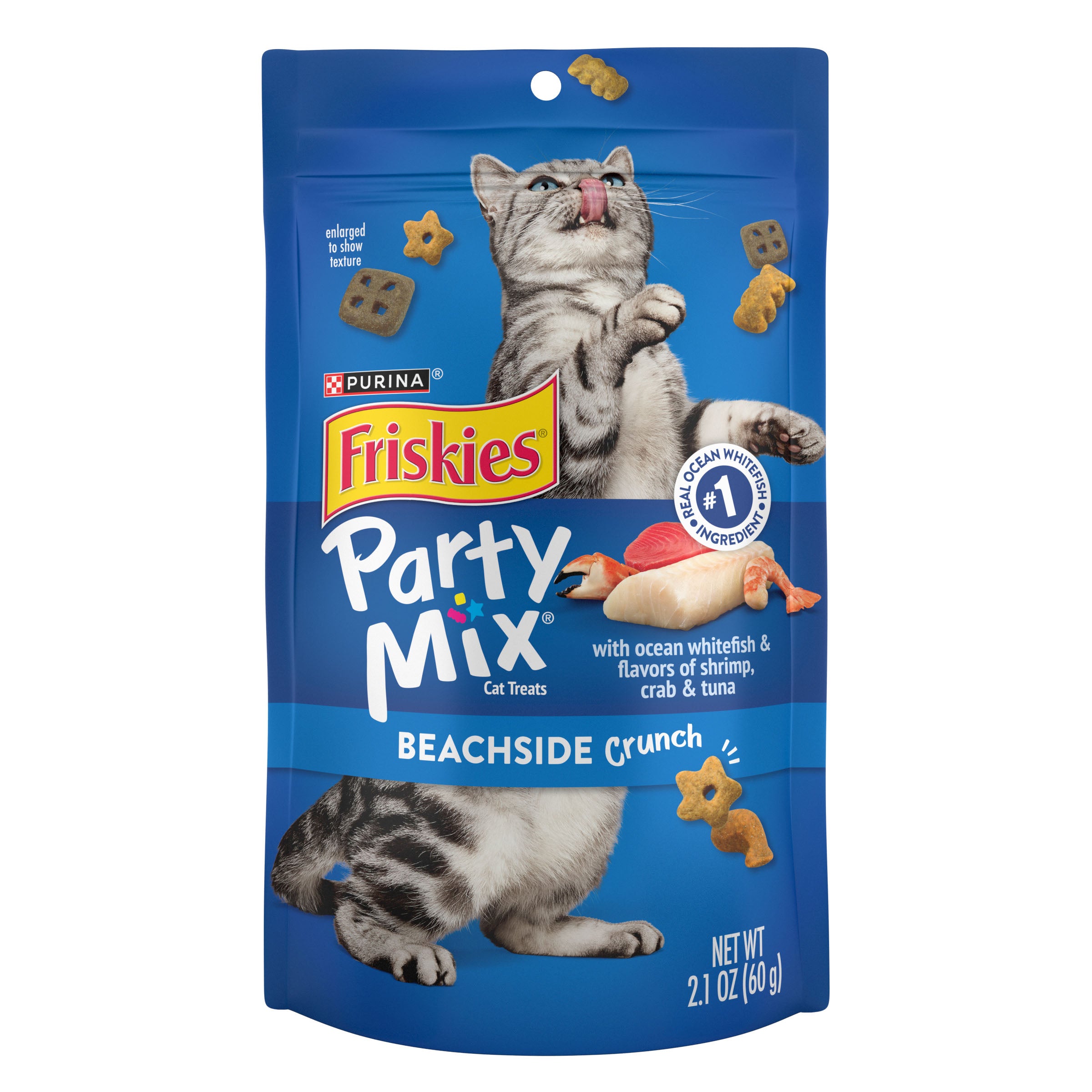 פריסקיז חטיף לחתול PARTY MIX בטעם מעדני הים