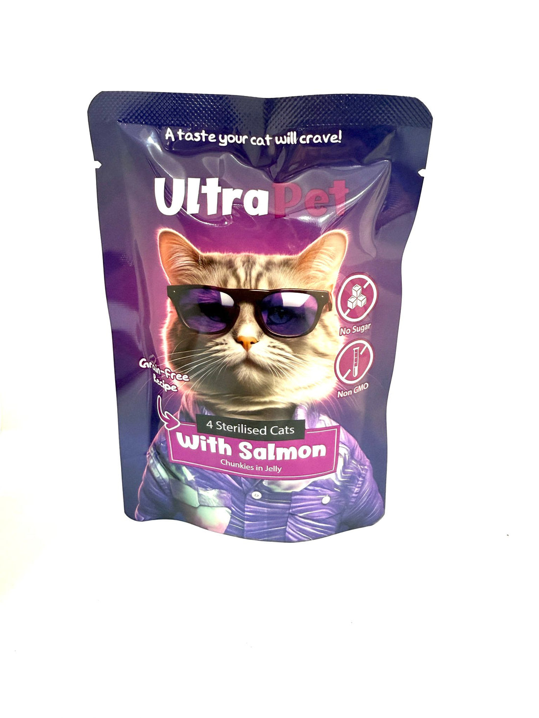 פאוץ’ אולטרה פט סלמון לחתולים מעוקרים/מסורסים